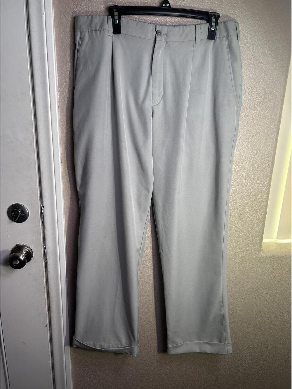 Nike Golf Men's Dri-FIT Performance Golf Pants 36x32 Light Grey Polyester
